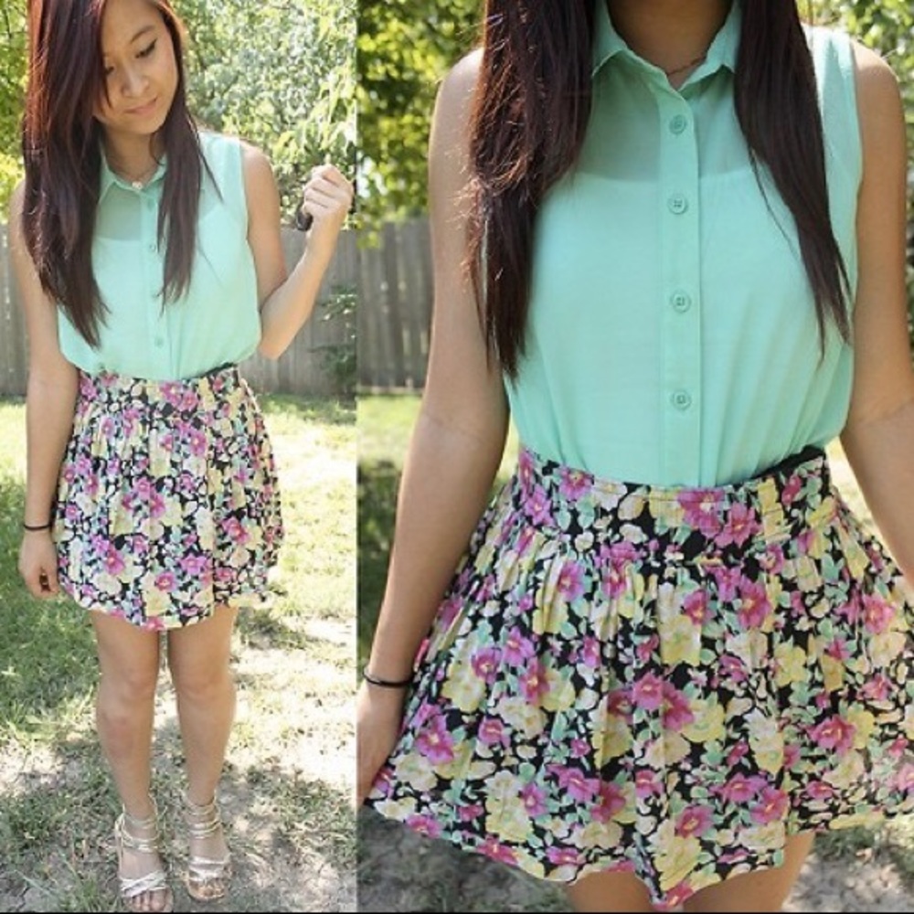 Forever 21 Mint Green Button Down - Size S (EUC)